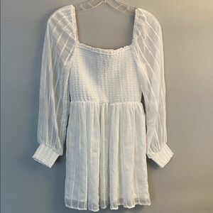 Elegant White Mini Dress